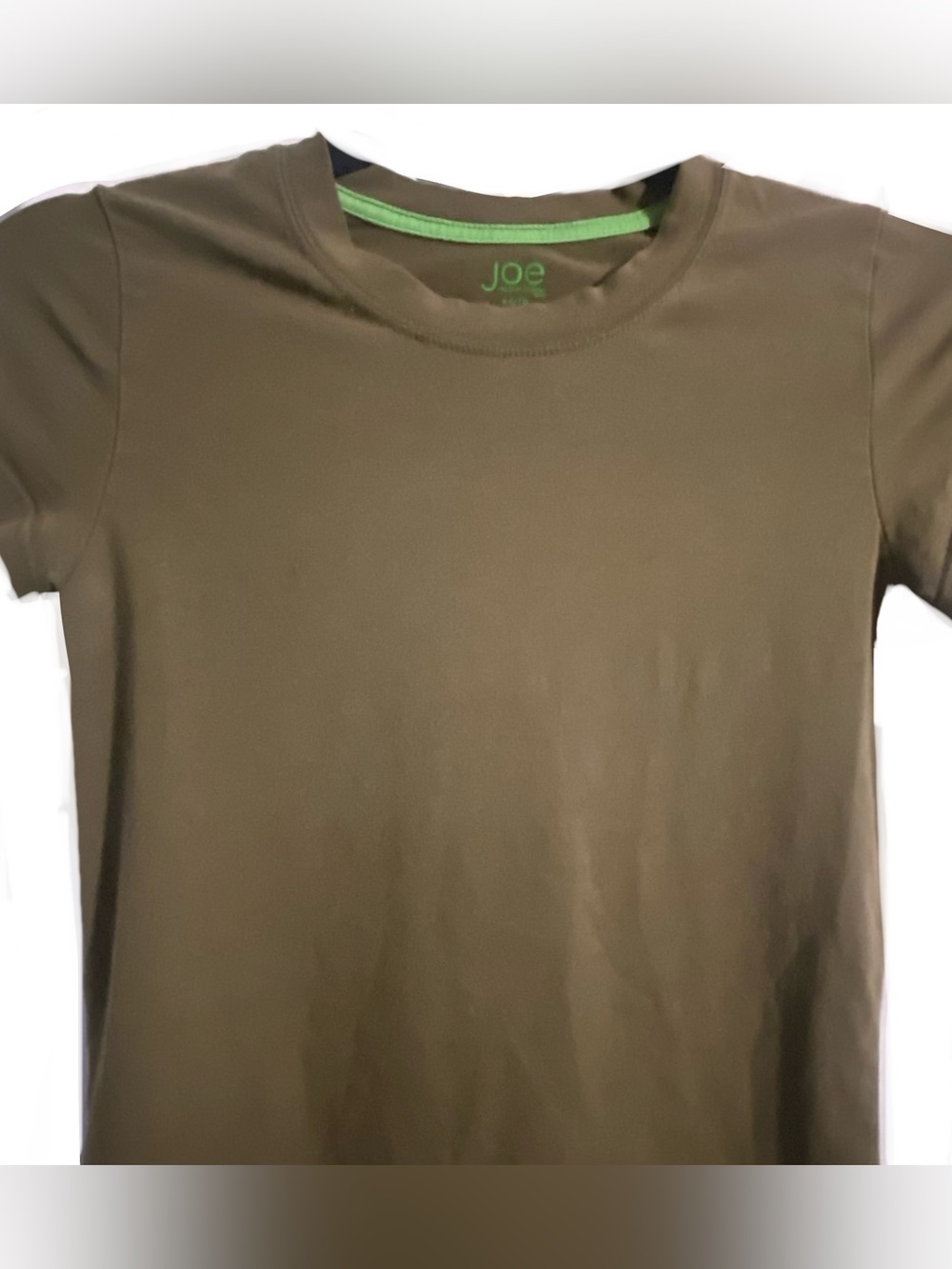 Joe Fresh Olive Green Short Sleeve Crewneck Tee